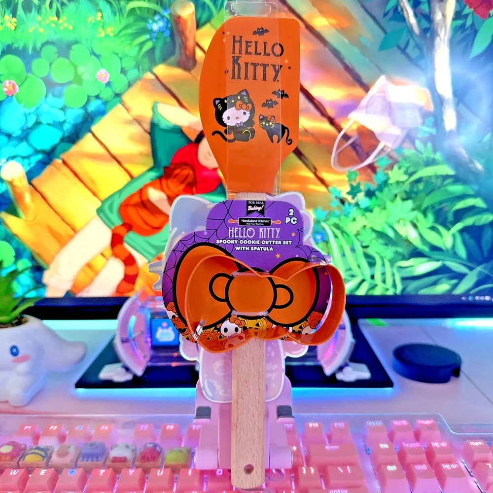 Hello Kitty Cutter Spatula Set 2 Pc 2024 Sanrio Halloween Spooky Cookie Baking